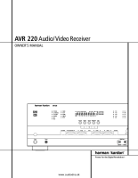 Harman-Kardon AVR-220-Owners-Manual